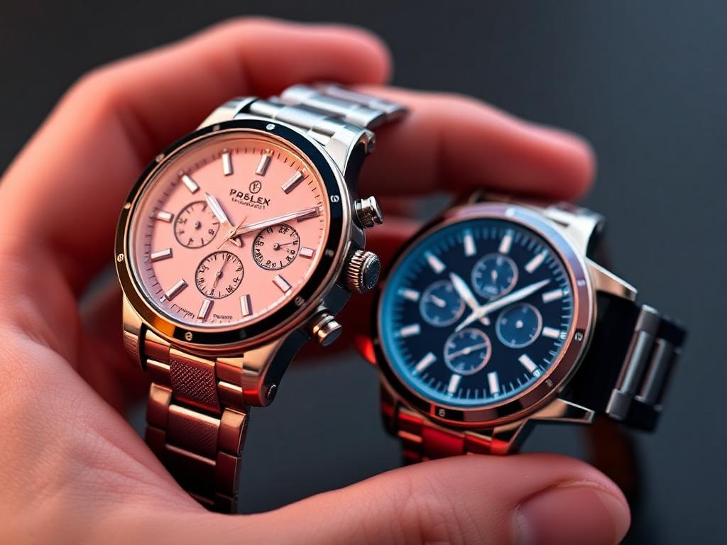 Watch with futuristic design