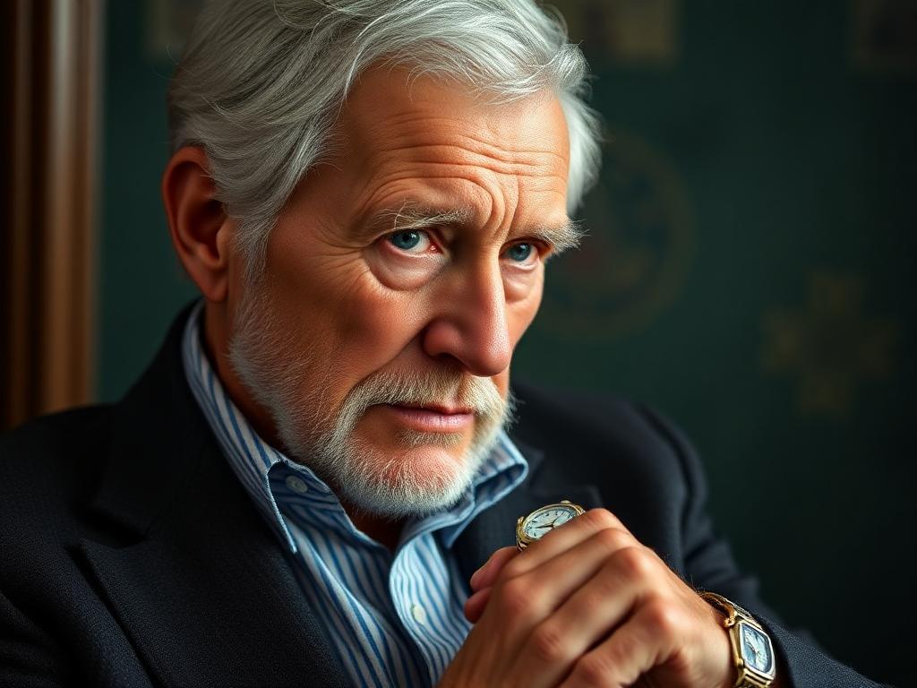 Close-up of luxury watch details